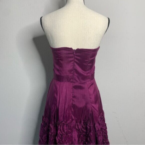 Jessica Simpson Purple Strapless Fit & Flare Cocktail Dress - Picture 10 of 13